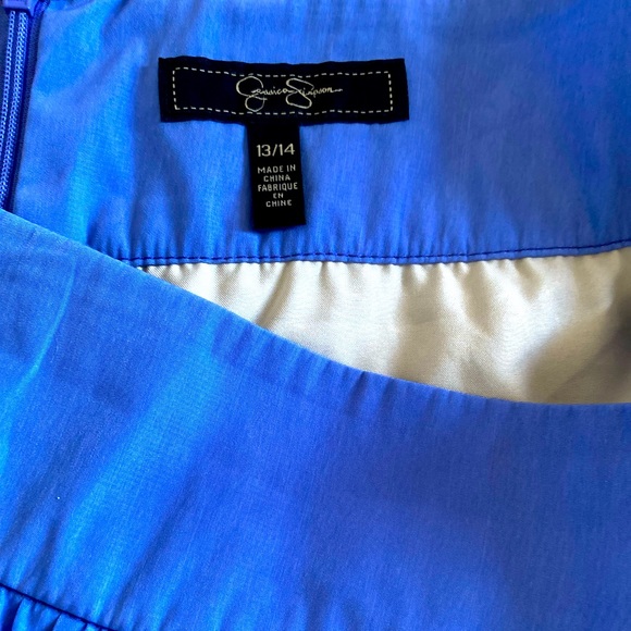 💙💛🤍JESSICA SIMPSON 💙💛🤍Double layered ombré skirt in size 13/14. - Picture 9 of 12